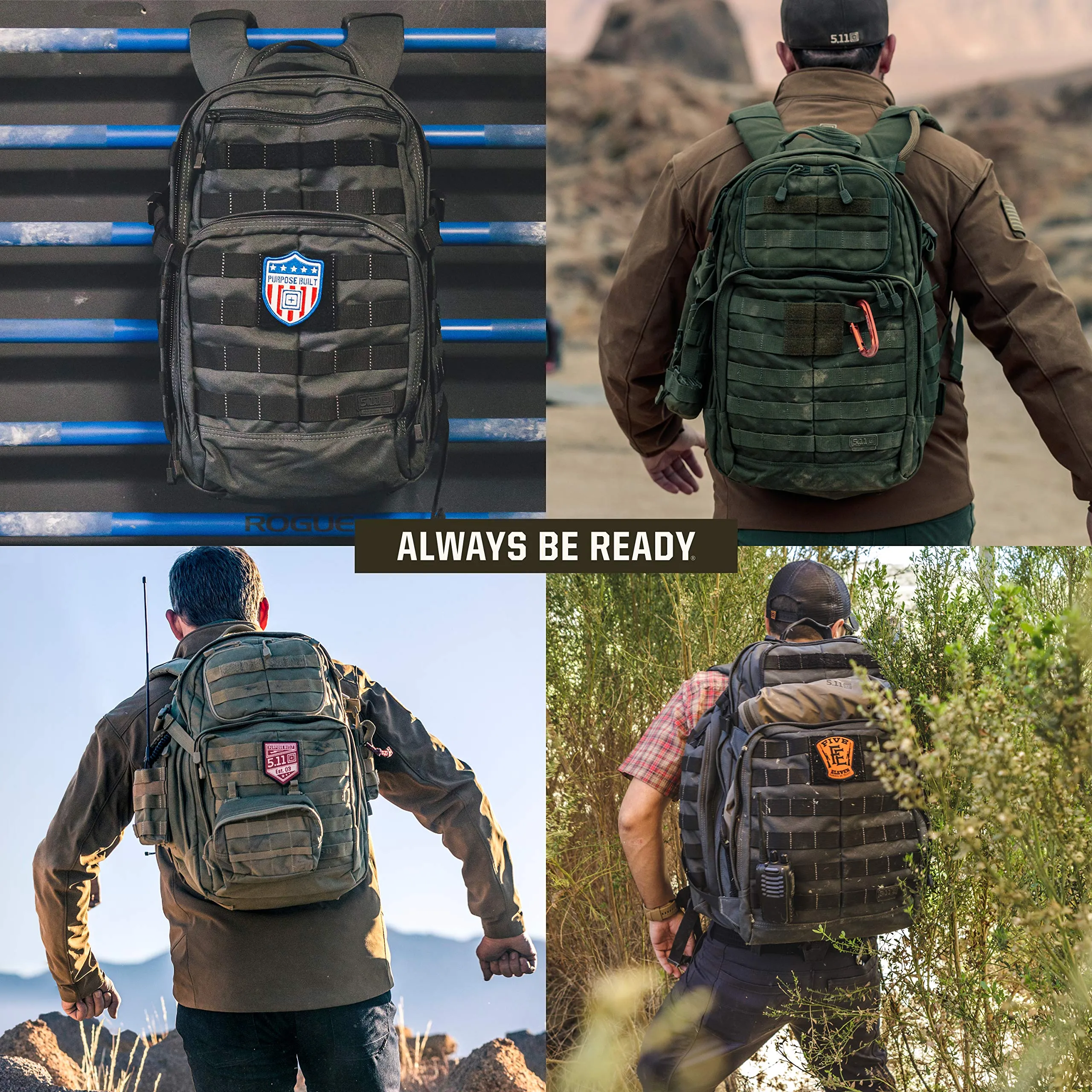 5.11 RUSH24 Tactical Backpack, Medium, Style 58601, Sandstone