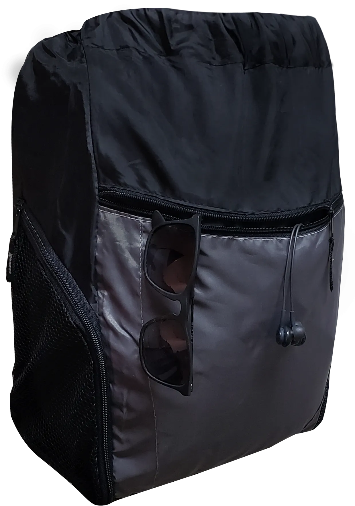 6 ct Large Capacity Drawstring Bag Multi-Pocket for Gym Sports & Workout Gear - Pack of 6