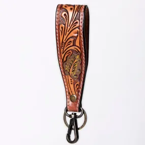 American Darling ADWSF126N Hand Tooled Genuine Leather Handle Strap For Wristlet Bags