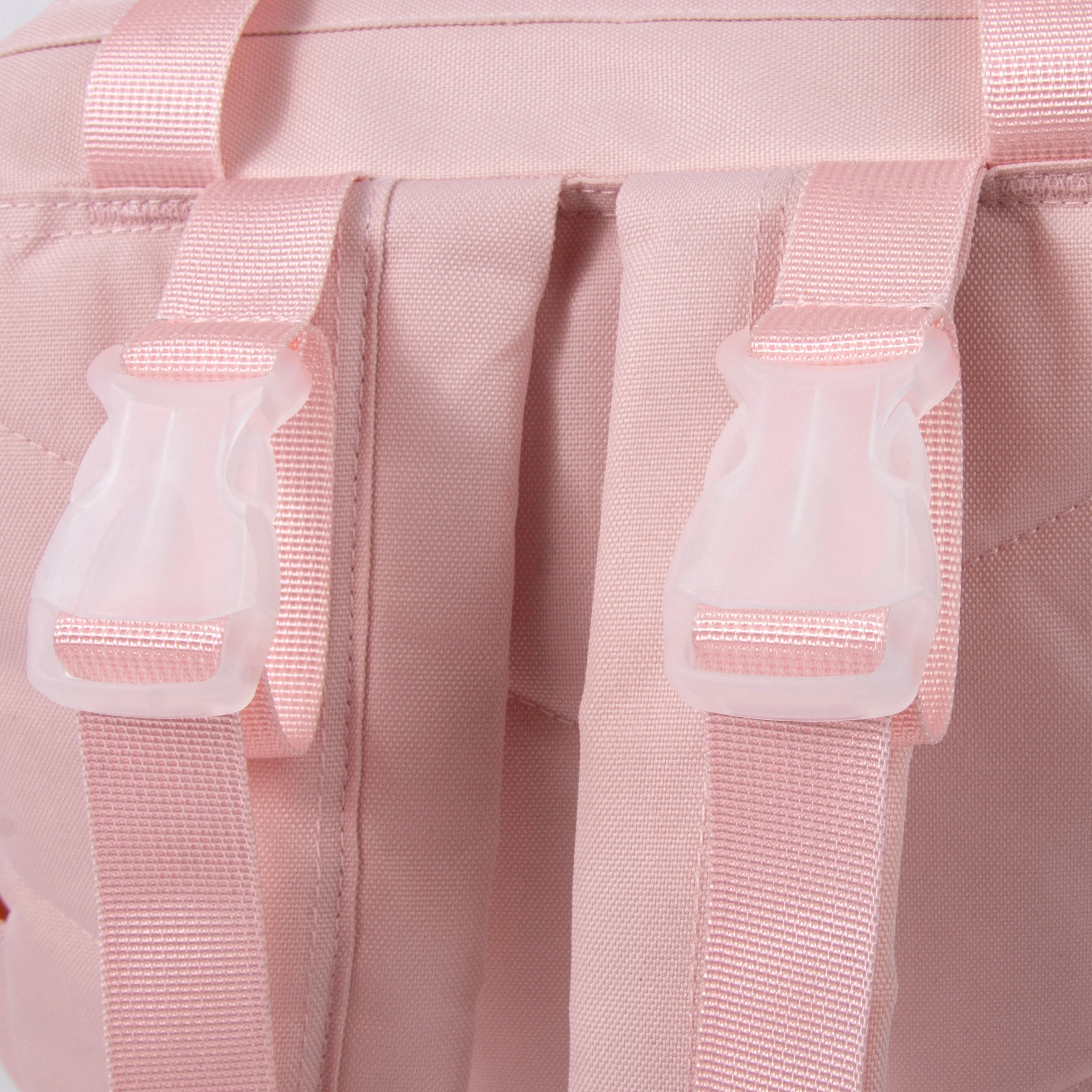 Baby Essentials Wide Opening Diaper Bag Backpack With Changing Pad And Stroller Straps - Pink