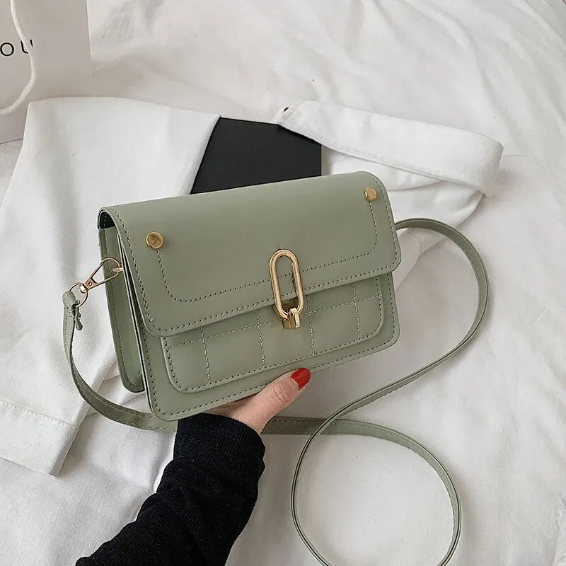 Back to College Simple Stone Pattern Handbags For Women High Quality Soft Leather Shoulder Bags Designer Female Crossbody Bags And Lady Purse