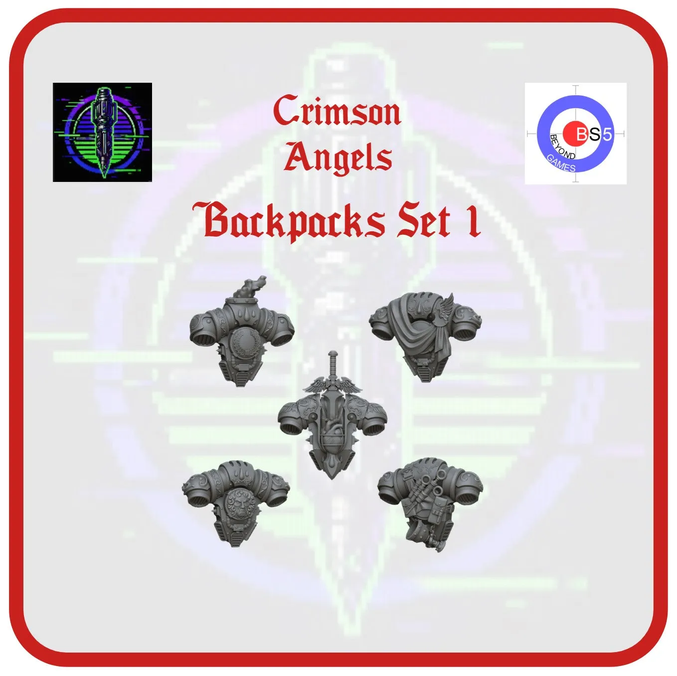 Backpacks Set 1 - Crimson Angels