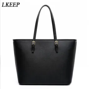 Bag Fashion Women Leather Handbag Brief Shoulder Bags Black White