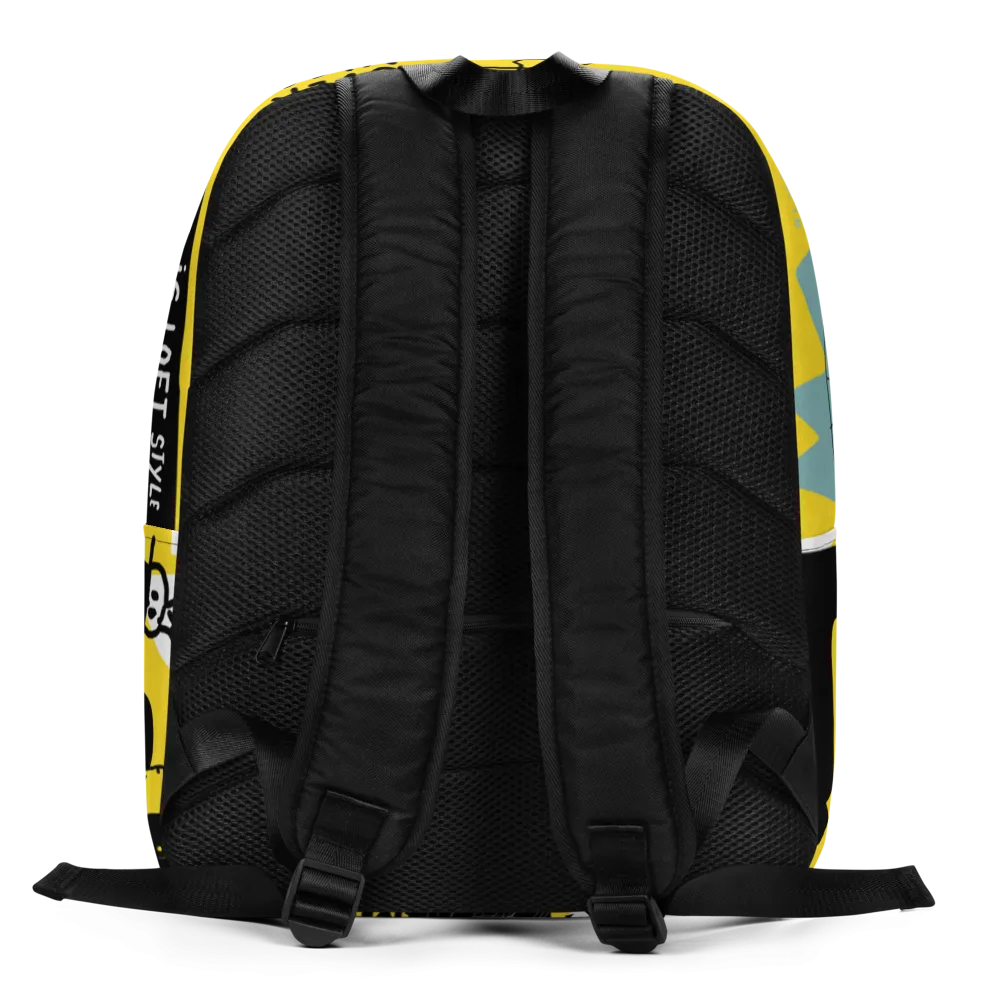 Basquiat Style Minimalist Backpack
