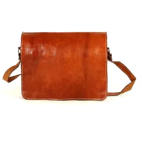 Biyadina Premium Vintage Messenger Leather Bag Handmade Satchel Red - handmade highly expert craftsman