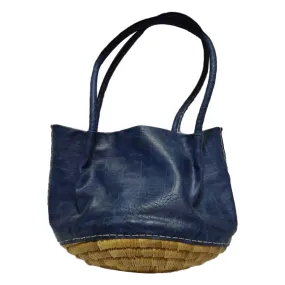 Biyadina Store Handbag Purse - Blue - Stylish & Functional Travel Accessory - Premium Calfskin Leather  - Multiple Compartments