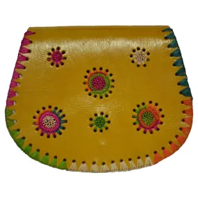 Biyadina Store Handbag Purse - Gold - Stylish & Functional Travel Accessory - Premium Calfskin Leather Colorful Design - Multiple Compartments