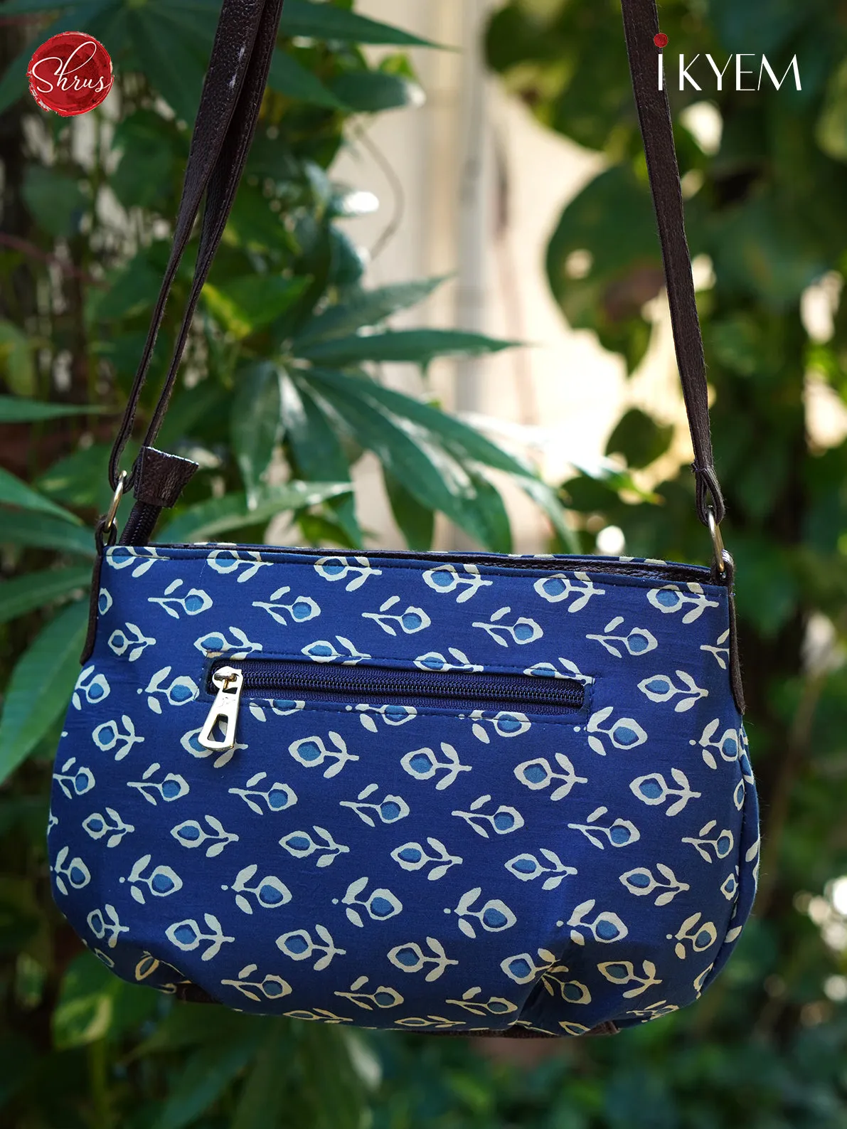 Blue- Printed Bag