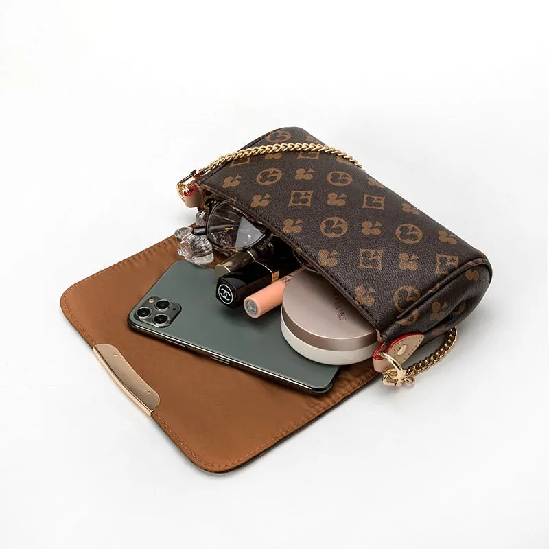 Brand Design Women Crossbody Handbag Tote Fahsion New Messenger Handbag Clutch Zipper Chains Shoulder Bag Small Hobos