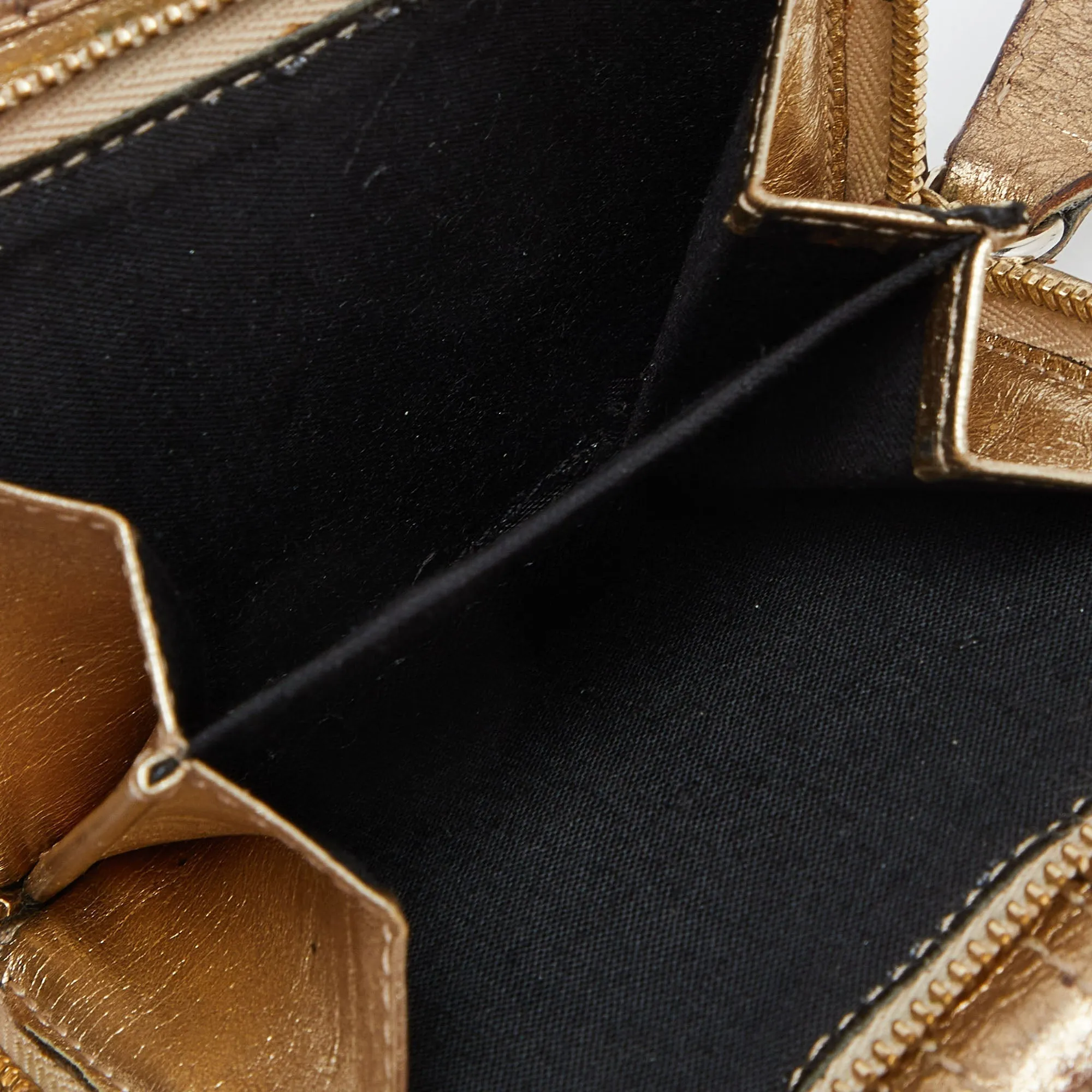 BURBERRY Beige/Gold Nova Check PVC and Leather Compact Wallet