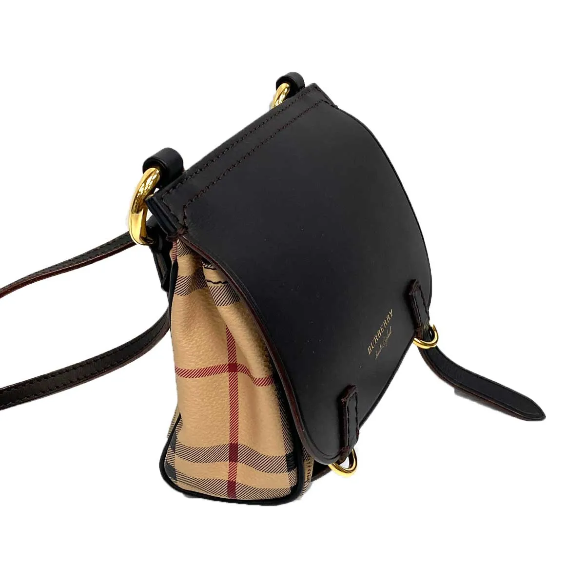 Burberry Haymarket Check Baby Bridle Crossbody Bag