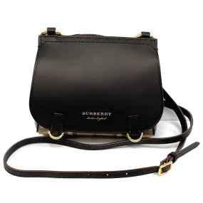 Burberry Haymarket Check Baby Bridle Crossbody Bag