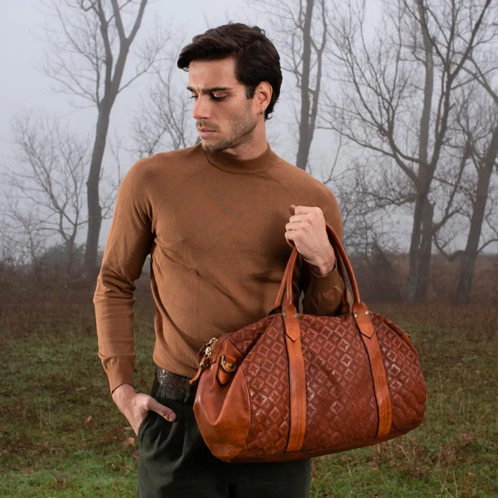 Campomaggi Aron Weekend Bag, Star Laser Print
