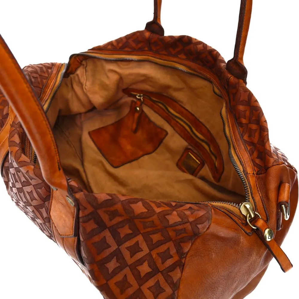Campomaggi Aron Weekend Bag, Star Laser Print