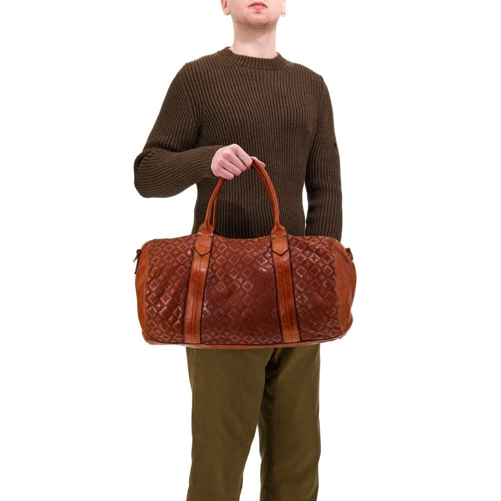 Campomaggi Aron Weekend Bag, Star Laser Print