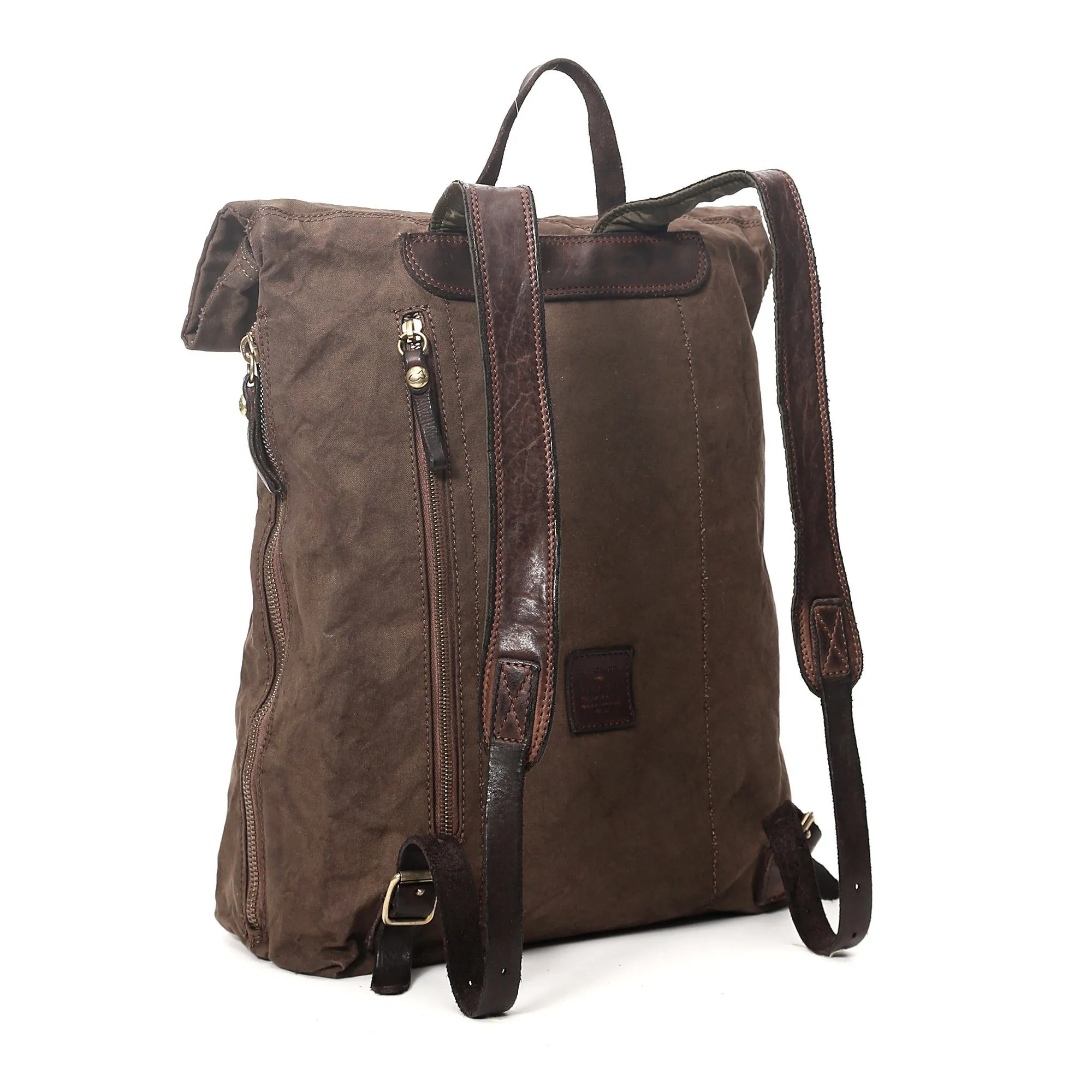 Campomaggi Tamerice Rolltop Backpack, Teodorano Canvas Print