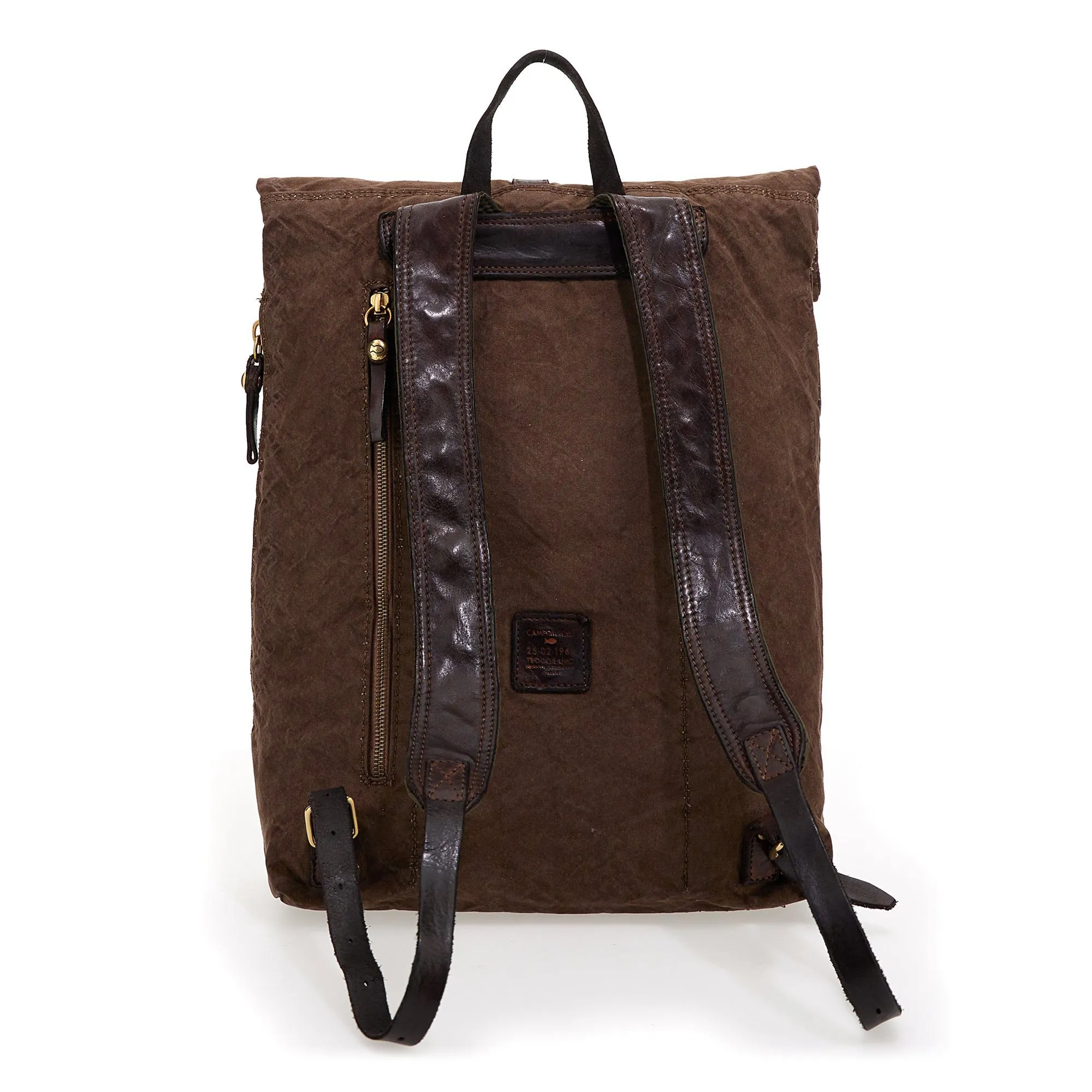 Campomaggi Tamerice Rolltop Backpack, Teodorano Canvas Print