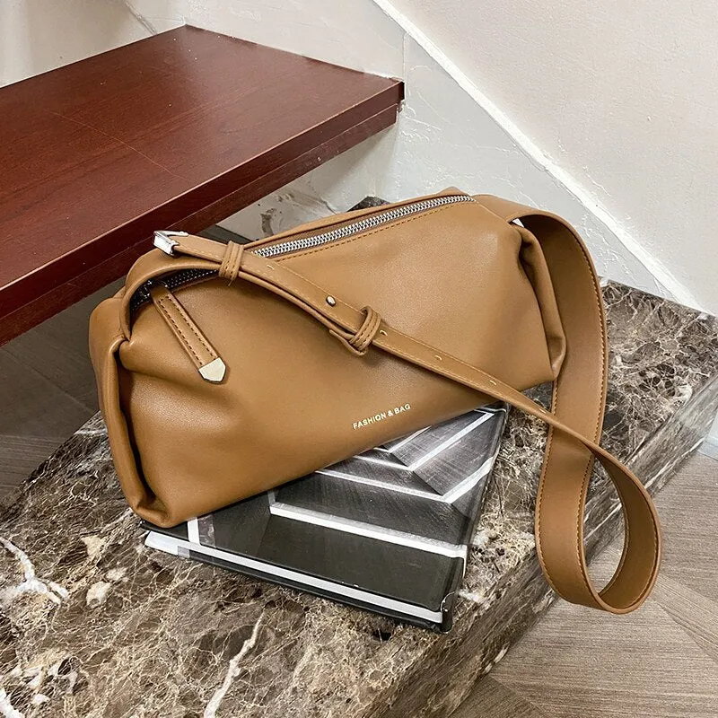 Casual Women Solid Shoulder Bag Fashion Female all-match Portable Handbags High Quality Large capacity Tote Bag Purse Sac A Main