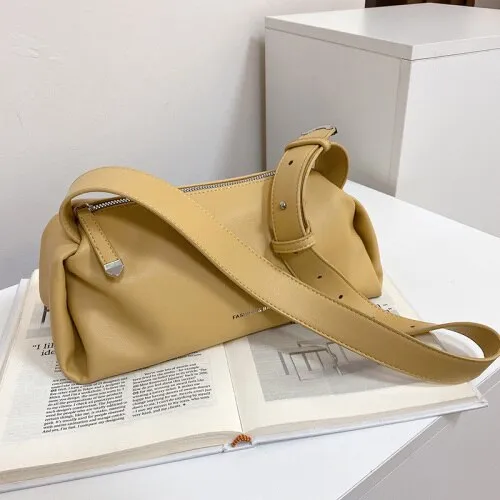 Casual Women Solid Shoulder Bag Fashion Female all-match Portable Handbags High Quality Large capacity Tote Bag Purse Sac A Main