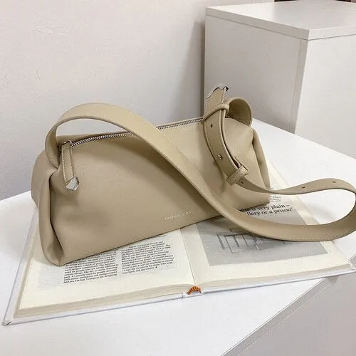 Casual Women Solid Shoulder Bag Fashion Female all-match Portable Handbags High Quality Large capacity Tote Bag Purse Sac A Main
