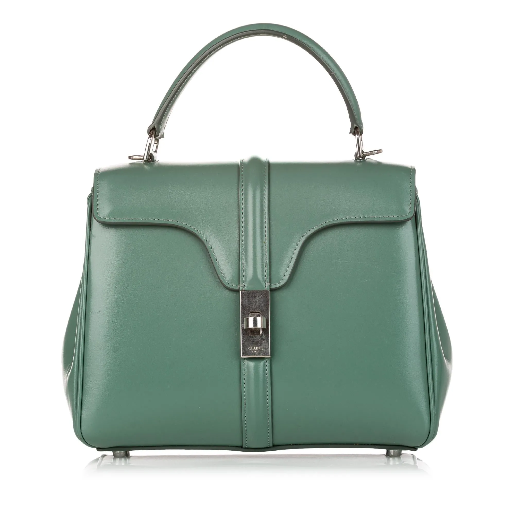 Celine 16 Leather Satchel (SHG-30823)
