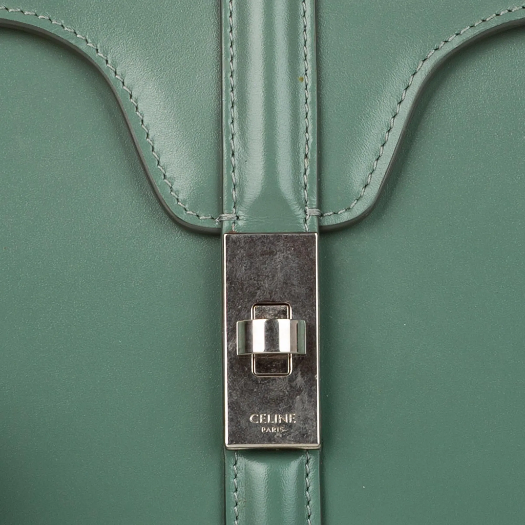 Celine 16 Leather Satchel (SHG-30823)