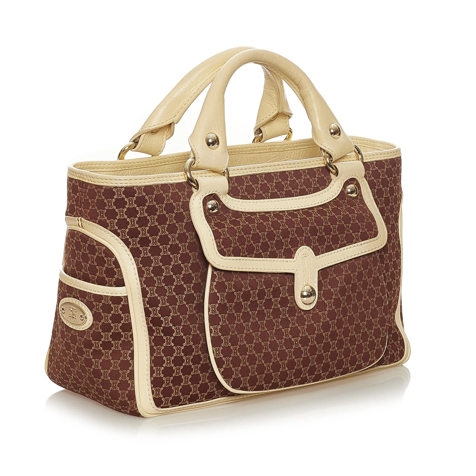 Celine Macadam Boogie Canvas Handbag (SHG-36208)
