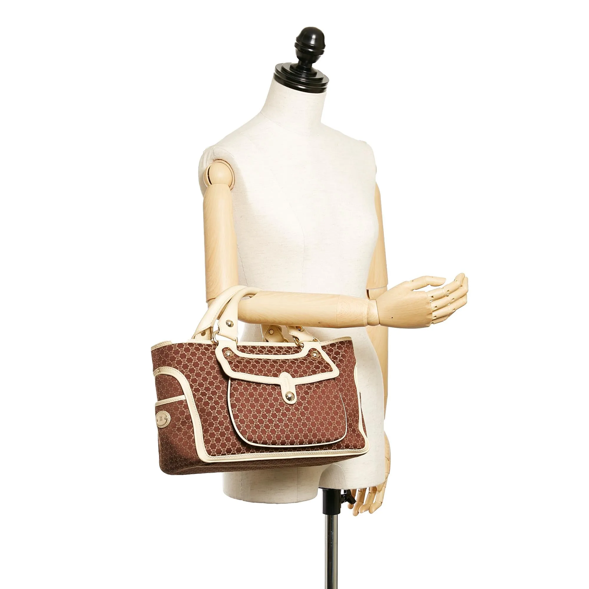 Celine Macadam Boogie Canvas Handbag (SHG-36208)