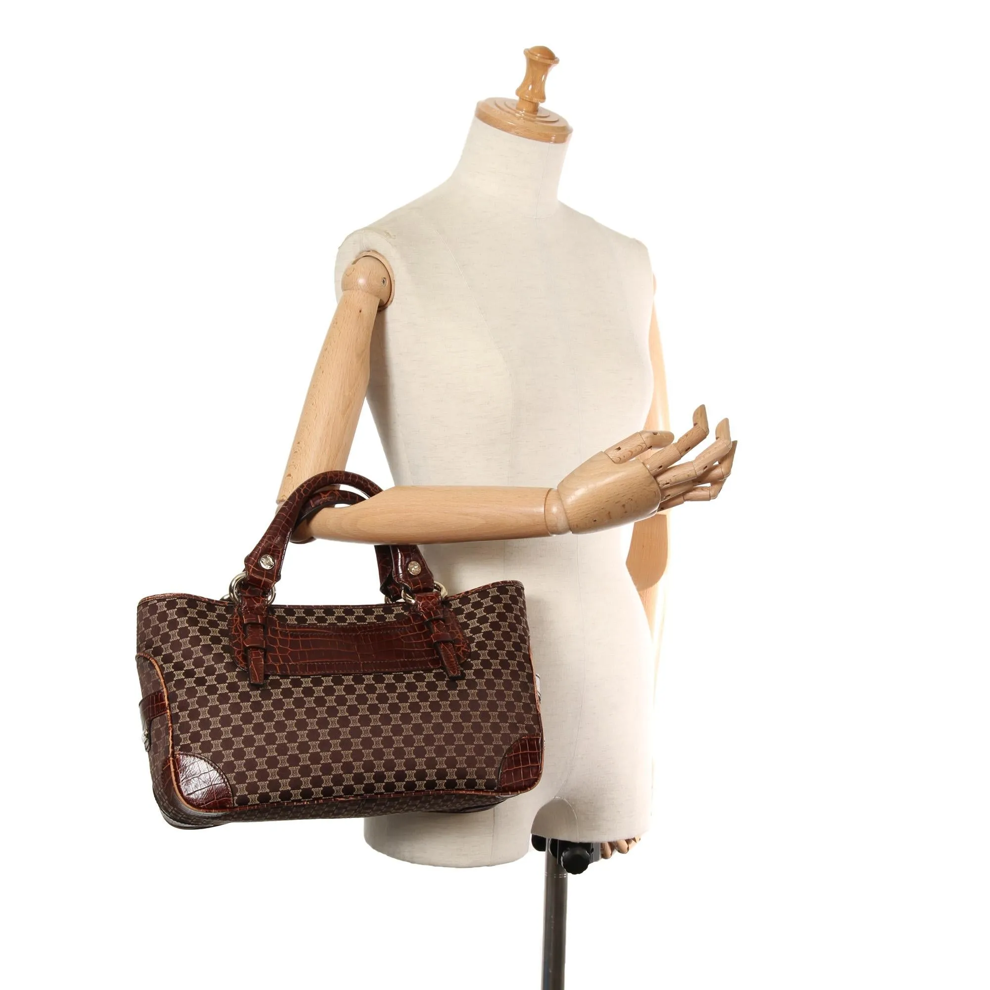 Celine Macadam Boogie Canvas Handbag (SHG-36209)
