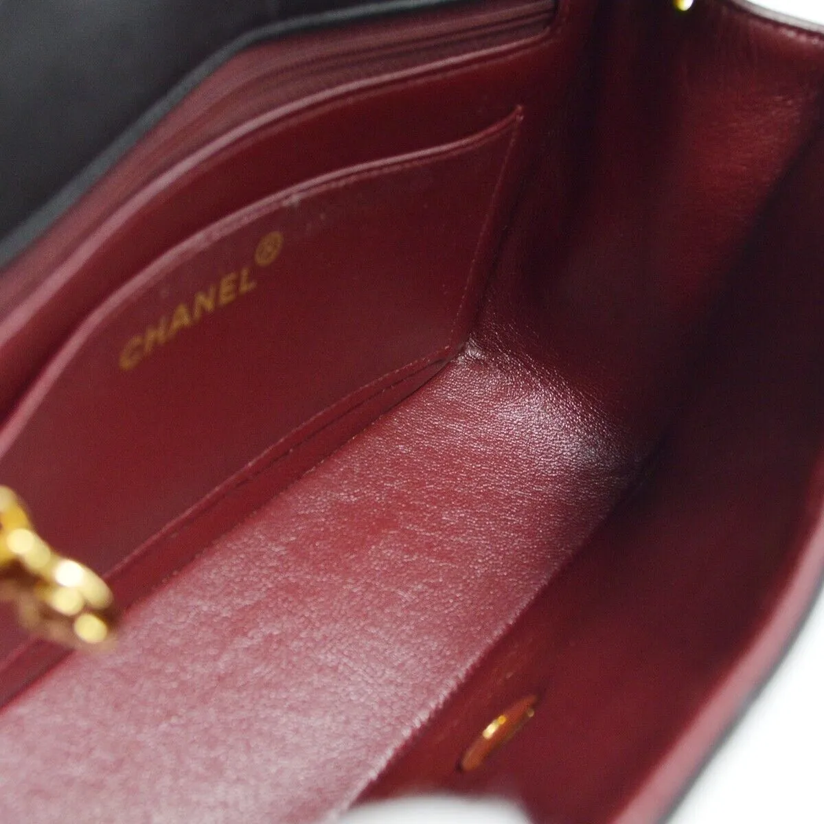 Chanel Black Lambskin Small Diana