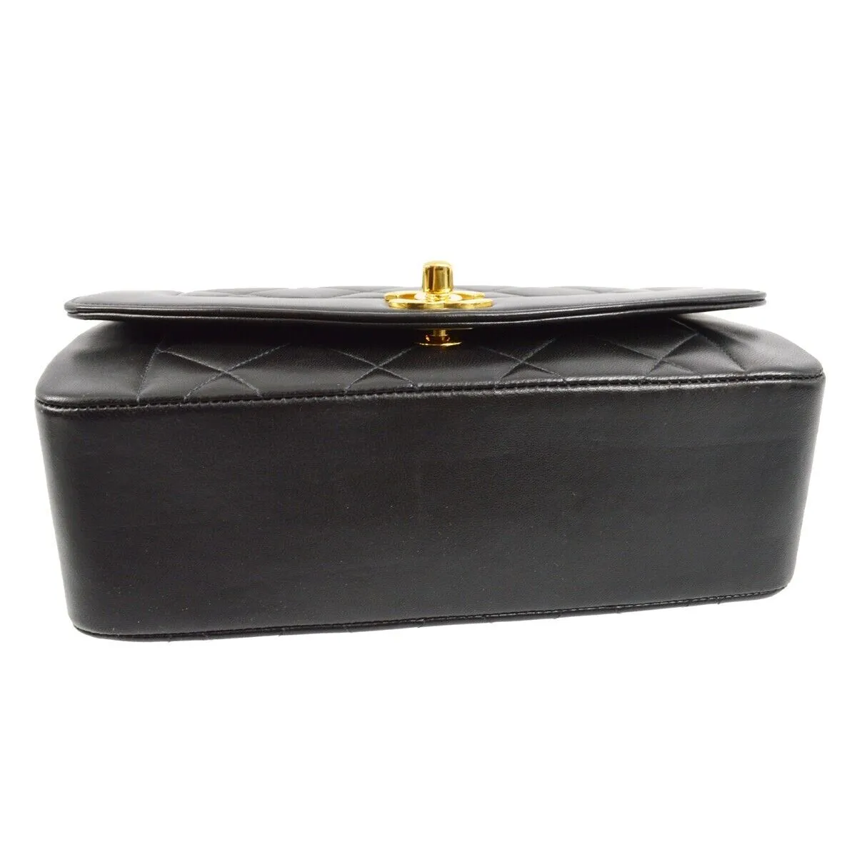Chanel Black Lambskin Small Diana