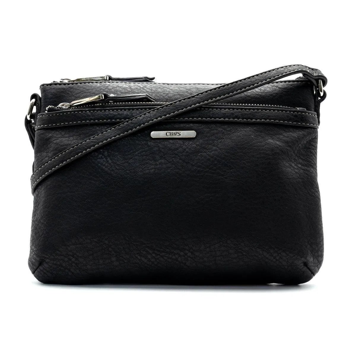 Chaps Shoulder Bags Leather Black Colour For Women