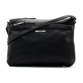 Chaps Shoulder Bags Leather Black Colour For Women