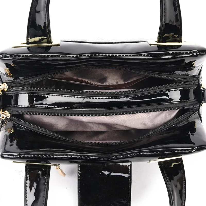 Chic Croc-Embossed Leather Crossbody Tote
