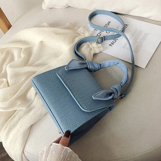 Christmas Gift MINI Stone Pattern PU Leather Crossbody Bags For Women 2020 Luxury Shoulder Simple Bag Lady Totes Design Handle Handbags