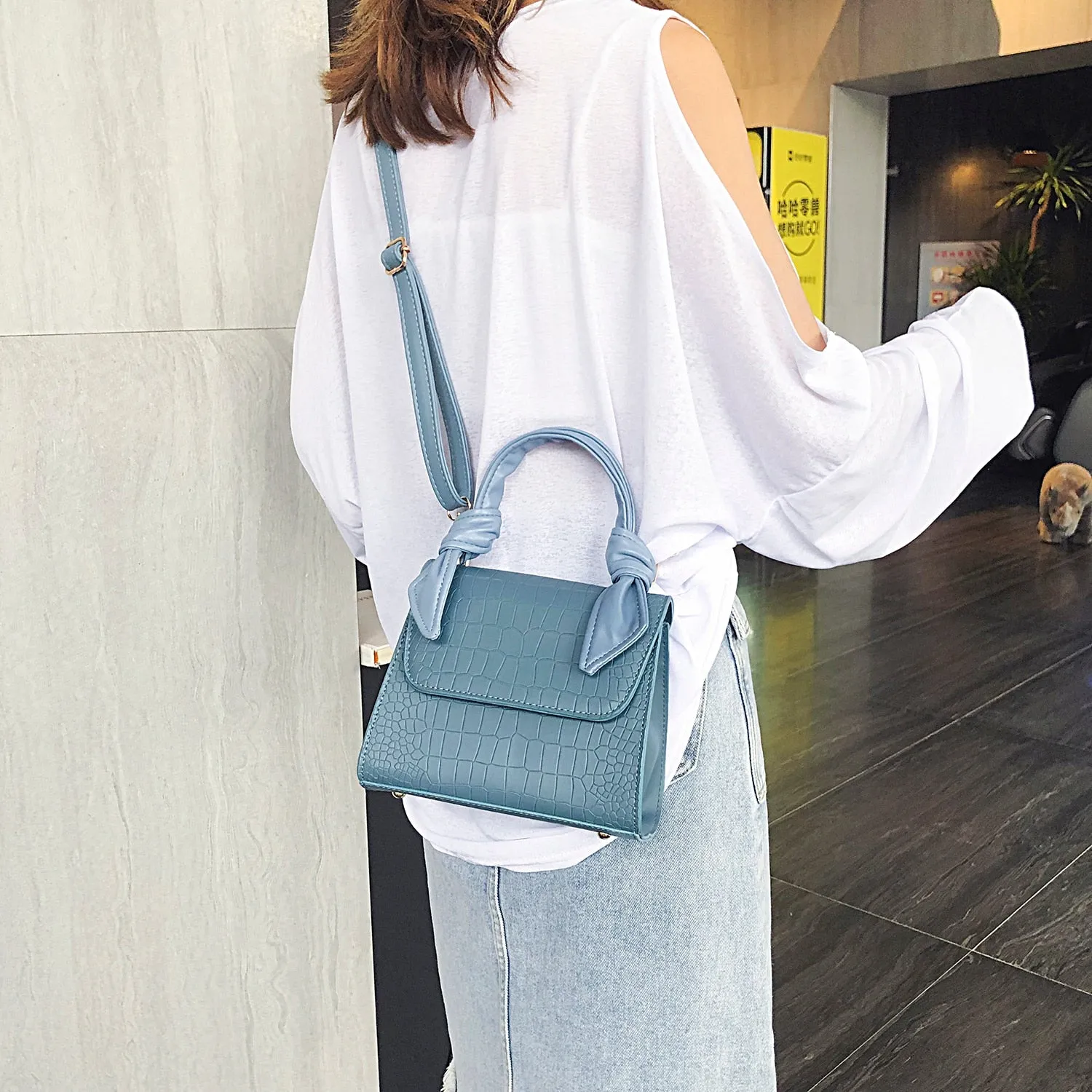 Christmas Gift MINI Stone Pattern PU Leather Crossbody Bags For Women 2020 Luxury Shoulder Simple Bag Lady Totes Design Handle Handbags