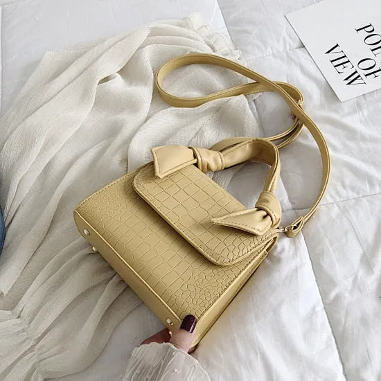 Christmas Gift MINI Stone Pattern PU Leather Crossbody Bags For Women 2020 Luxury Shoulder Simple Bag Lady Totes Design Handle Handbags