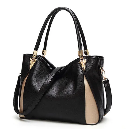 Classical Black Leather Handbag
