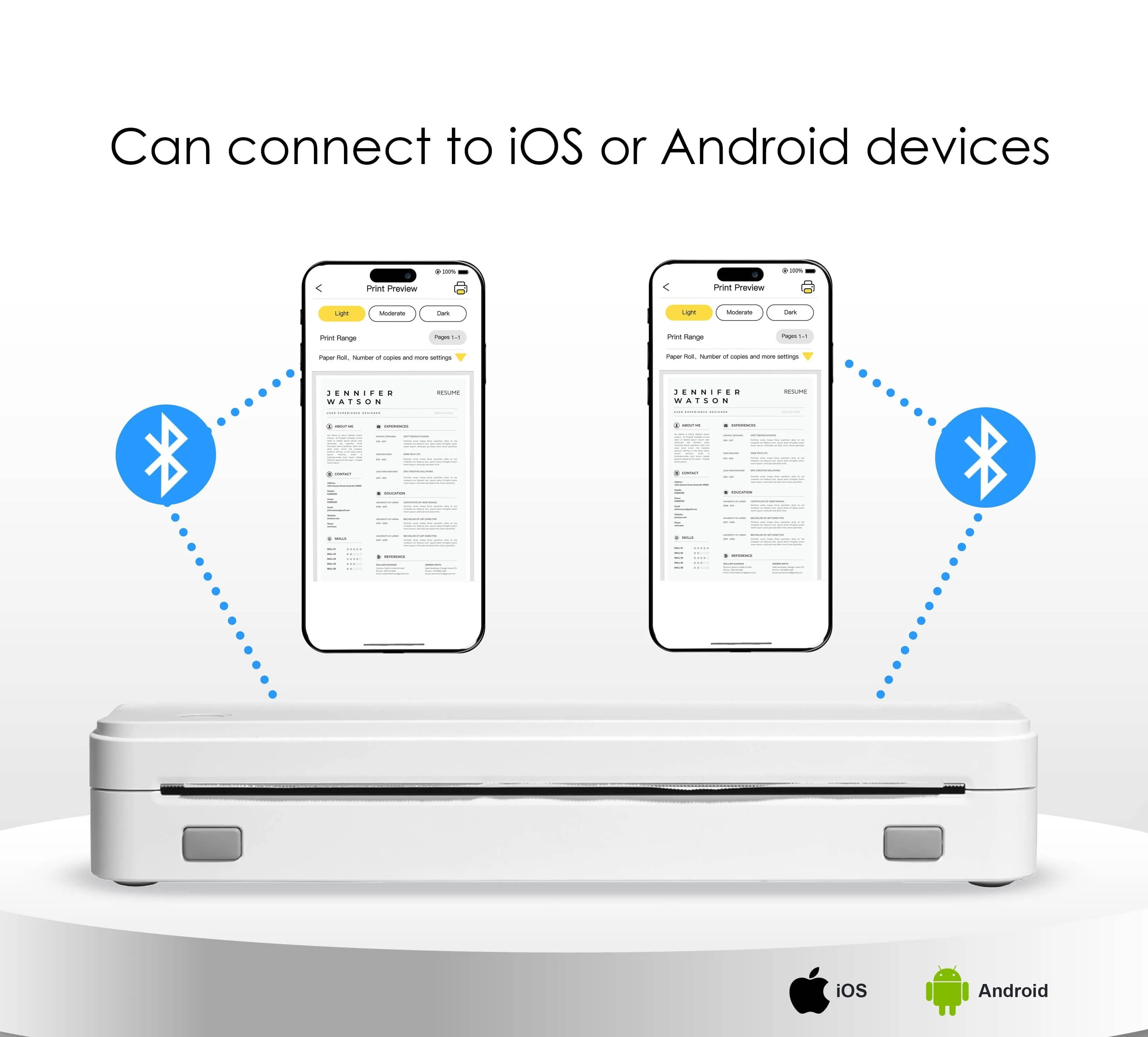 Core Innovations Pro Wireless Inkless Thermal Printer, iOS & Android Compatible, 8.5" x 11"