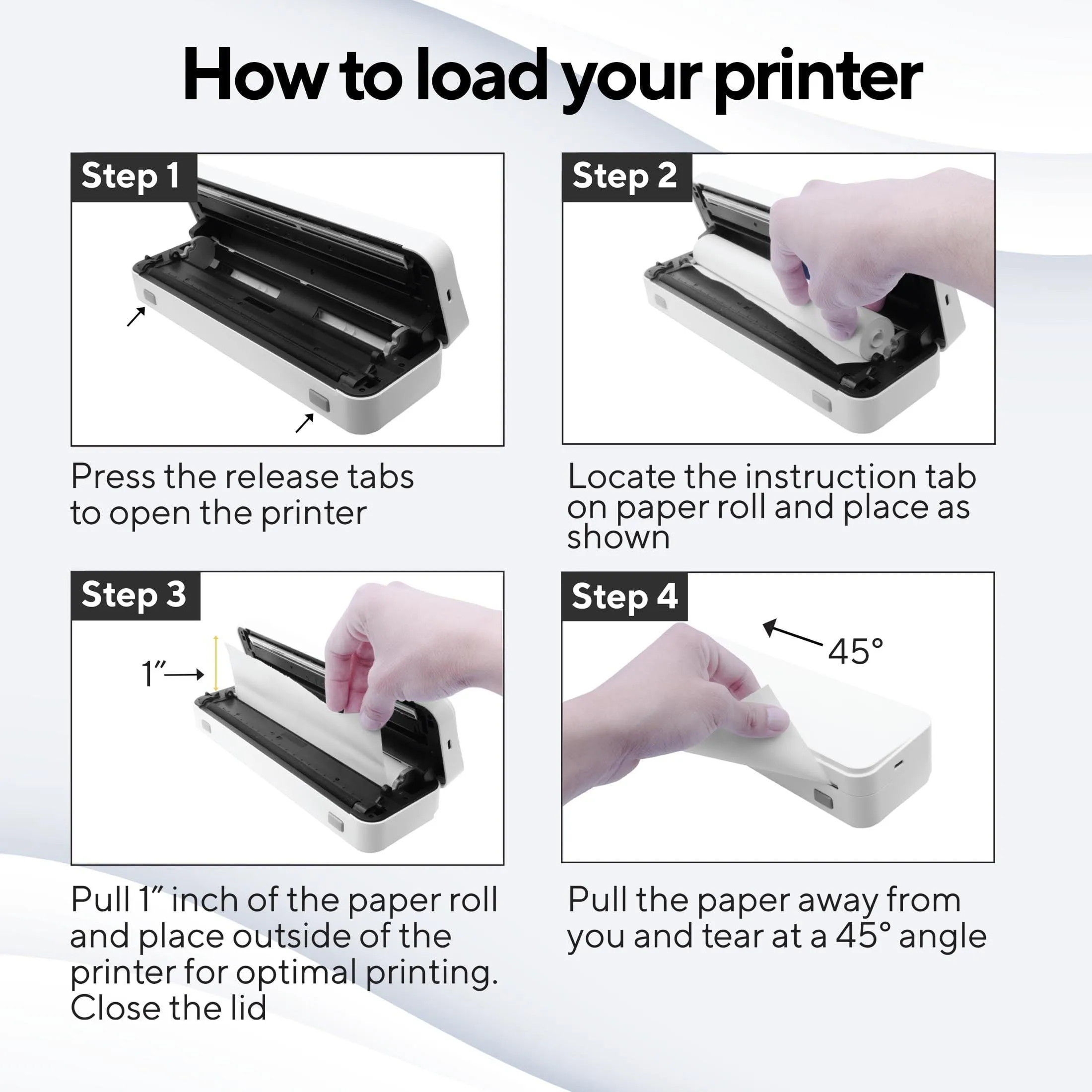 Core Innovations Pro Wireless Inkless Thermal Printer, iOS & Android Compatible, 8.5" x 11"