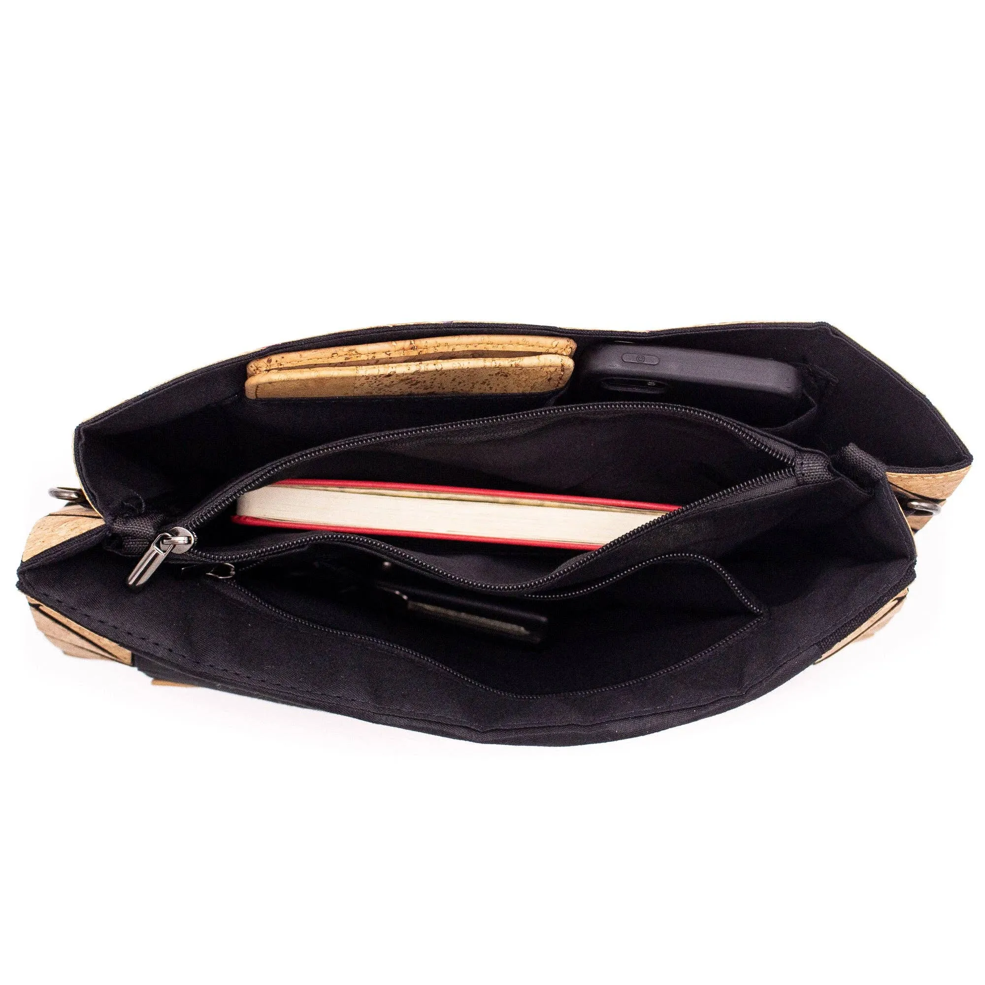 Cork Geometric Chain Crossbody cork Bag  BAG-2069