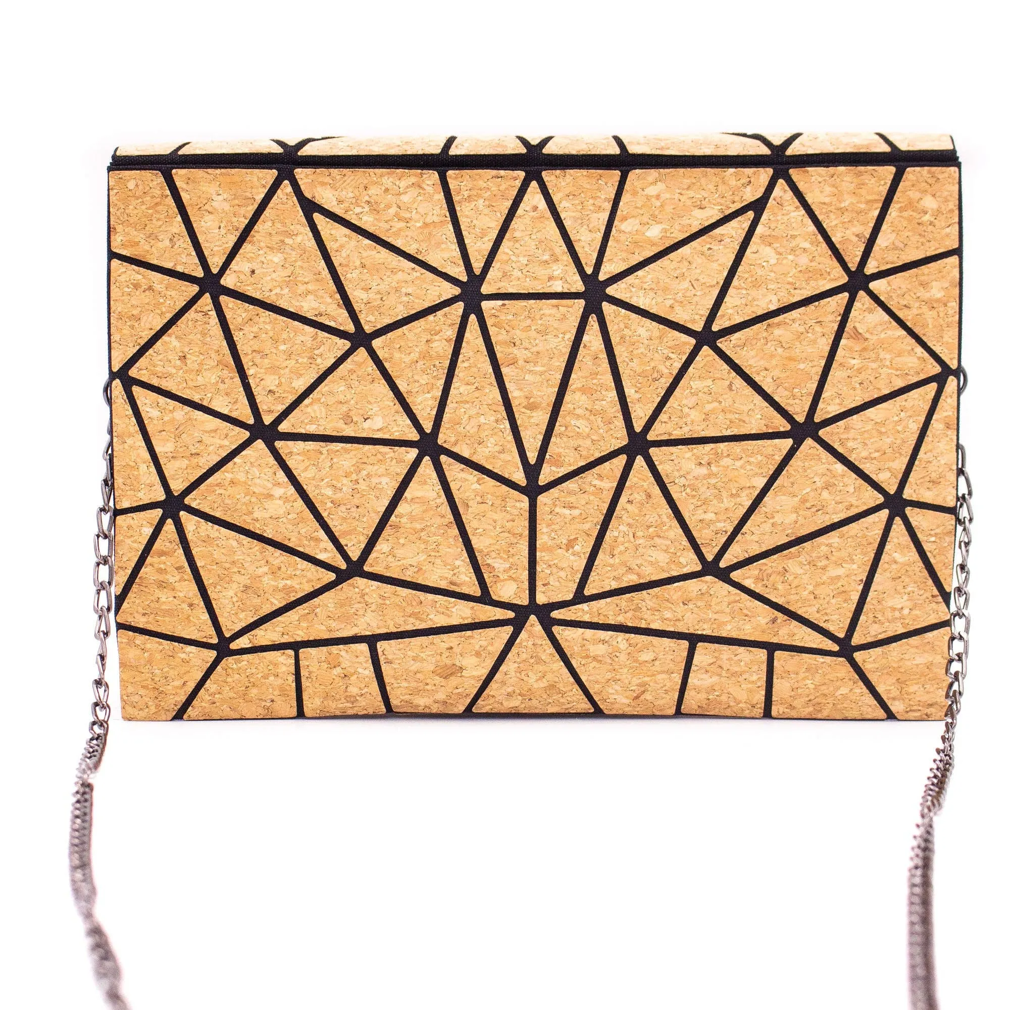 Cork Geometric Chain Crossbody cork Bag  BAG-2069
