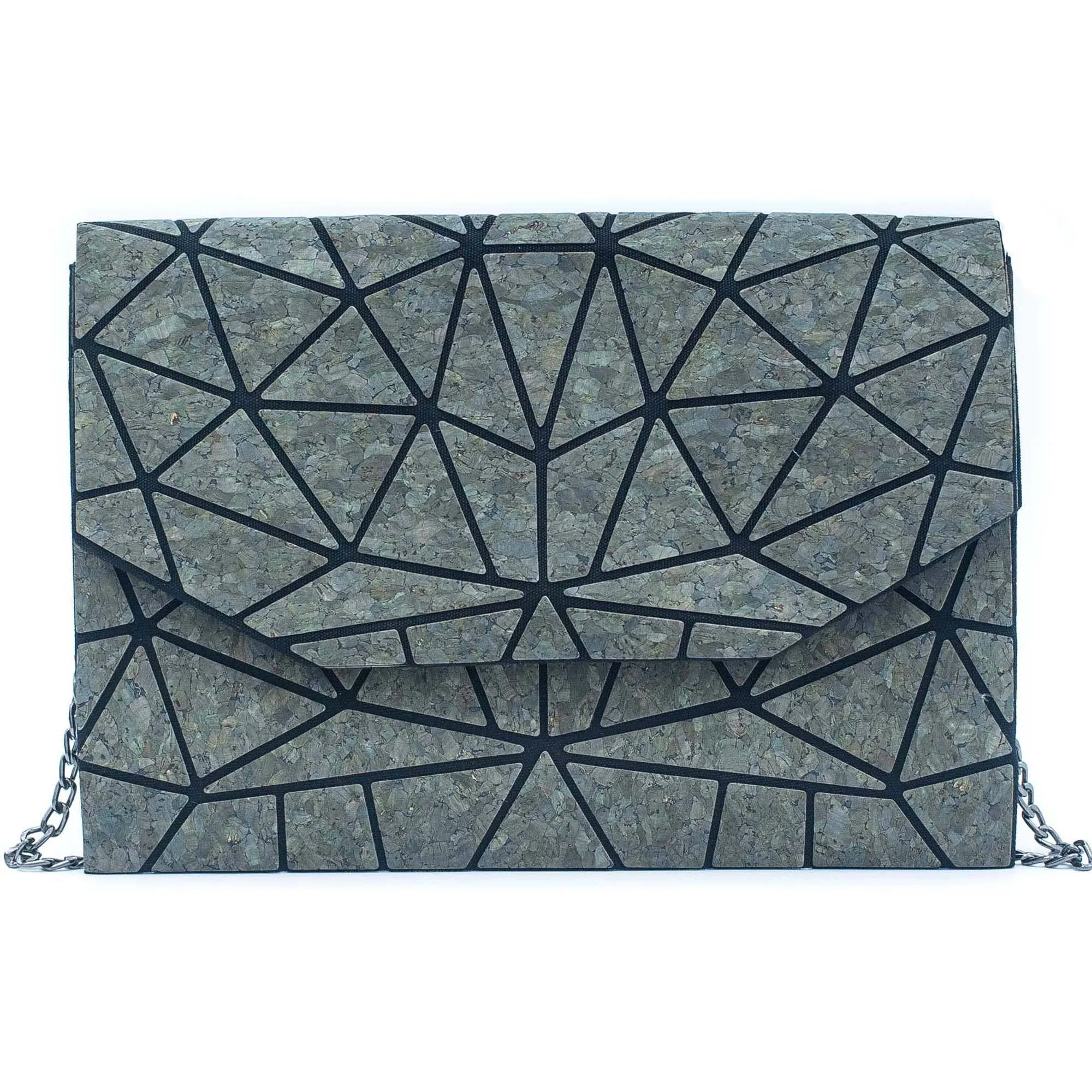 Cork Geometric Chain Crossbody cork Bag  BAG-2069