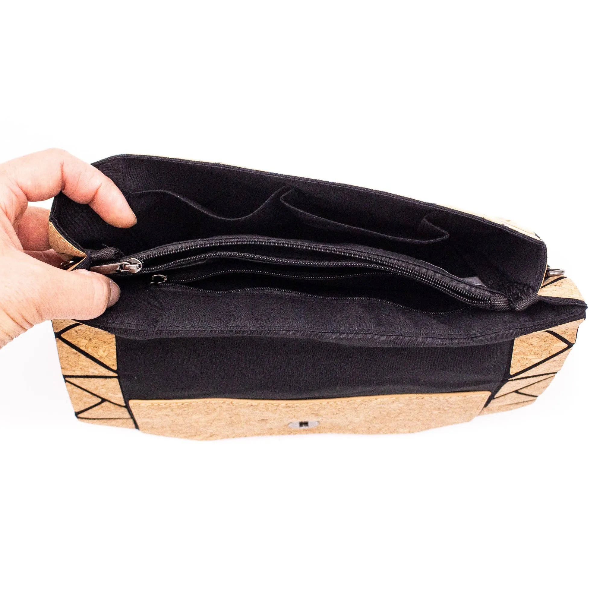 Cork Geometric Chain Crossbody cork Bag  BAG-2069