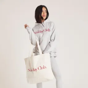 Cotton Canvas Tote Bag - Cream
