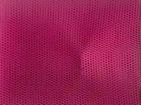 Dark Pink Plain Net Fabric