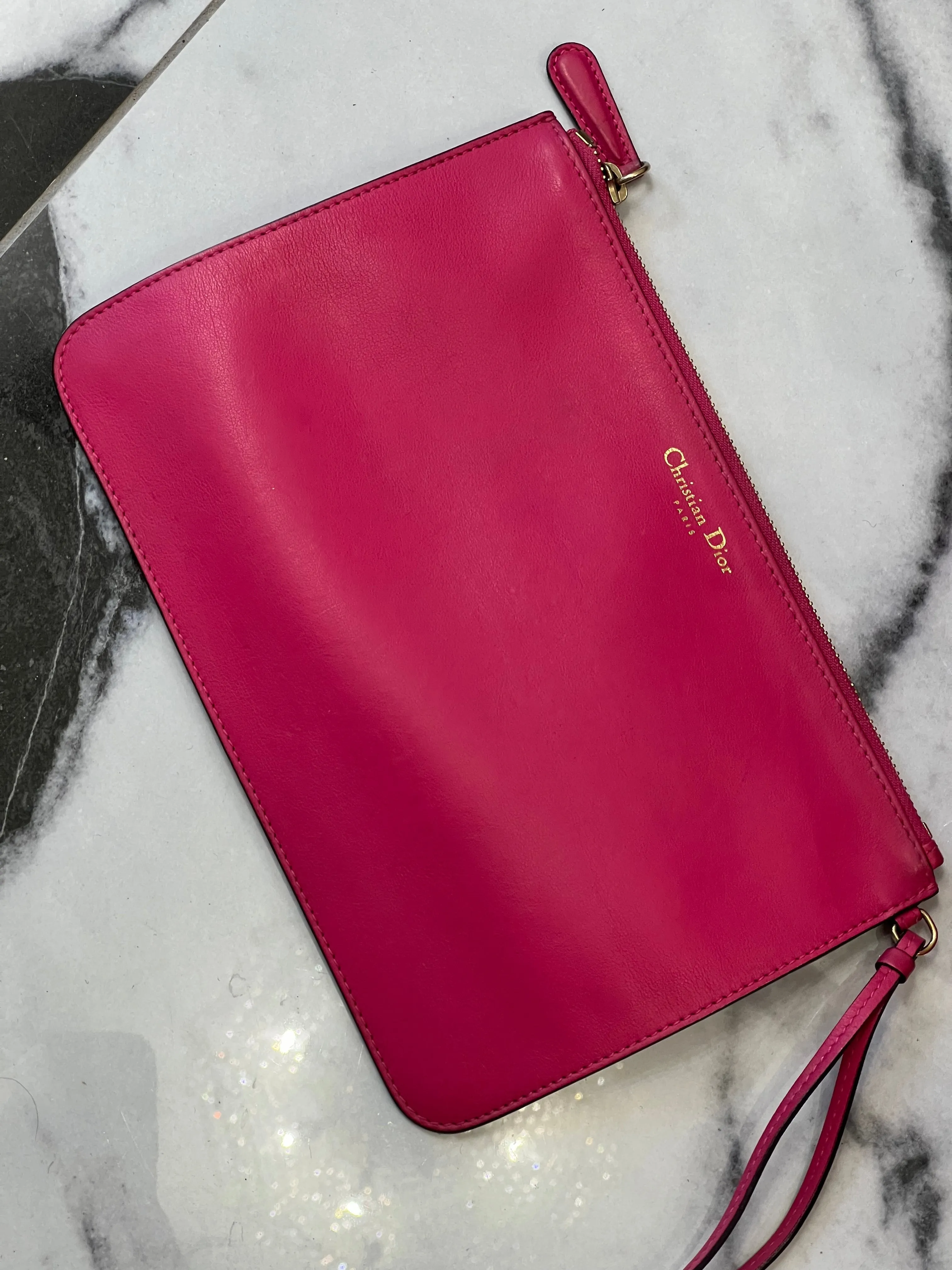 DIOR Smooth Calfskin Large Diorissimo Tote Fuchsia