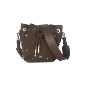 Elegant Dark Brown Bucket Bag