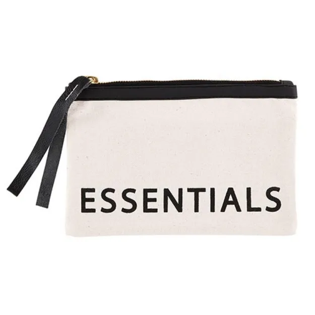 Essentials Canvas Zip Pouch