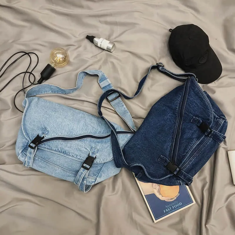 Fashion practical denim tote shoulder bag